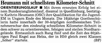 OL: Heumann mit schnellstem Kilometer-Schnitt