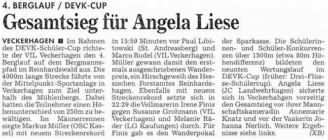 VL: Gesamtsieg für Angela Liese