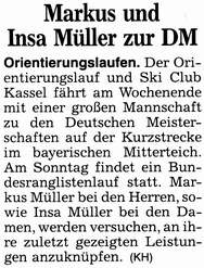 OL: Markus und Insa Müller zur DM