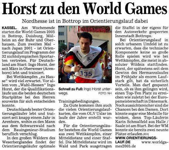 OL: Horst zu den World Games