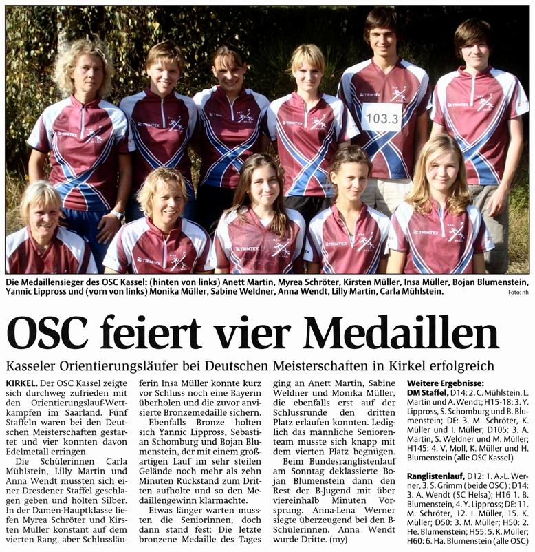 OL: OSC feiert vier Medaillen